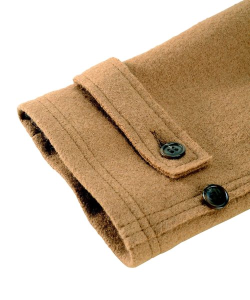 ZUCCa（ズッカ）の「ミルドジャージィー / コート（チェスターコート・レディース・ブラック/ライトブラウン/カーキ・M size/S size）」の8枚目の写真