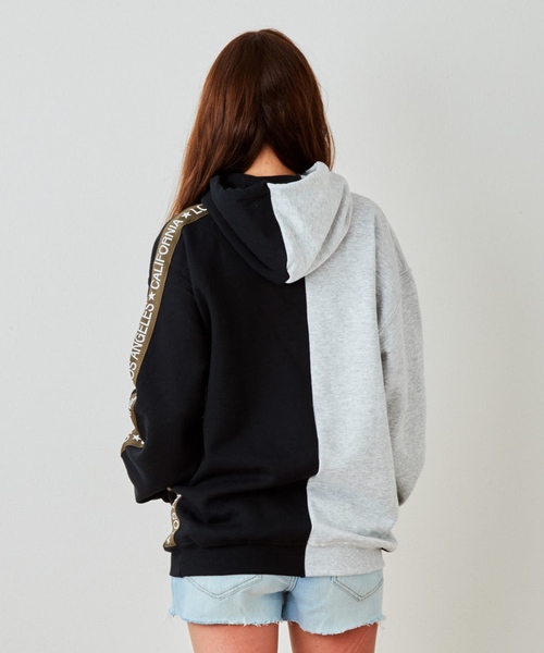 EVENFLOW（イーブンフロー）の「evenflow イーブンフロウ / PANEL LA-CA LINE HOODIE  パネル切り替え プルオーバーパーカー EFS-910（パーカー・メンズ・ネイビー/ベージュ/ブラック/アッシュグレー・SMALL/MEDIUM/LARGE/X-LARGE）」の20枚目の写真