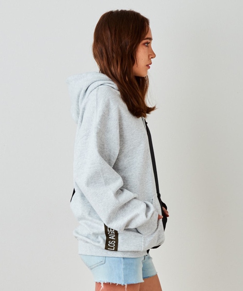 EVENFLOW（イーブンフロー）の「evenflow イーブンフロウ / PANEL LA-CA LINE HOODIE  パネル切り替え プルオーバーパーカー EFS-910（パーカー・メンズ・ネイビー/ベージュ/ブラック/アッシュグレー・SMALL/MEDIUM/LARGE/X-LARGE）」の21枚目の写真