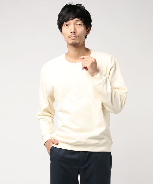 United Athle（ユナイテッドアスレ）の「＃United Athle/ユナイテッドアスレ　10ozクルーネックスウェット（スウェット・メンズ・グリーン/ブラック/パープル/ブラウン/ホワイト/ネイビー/レッド/オリーブ/ブルー/ワイン/グレー/チャコールグレー/ナチュラル・MEDIUM/LARGE/SMALL）」の7枚目の写真