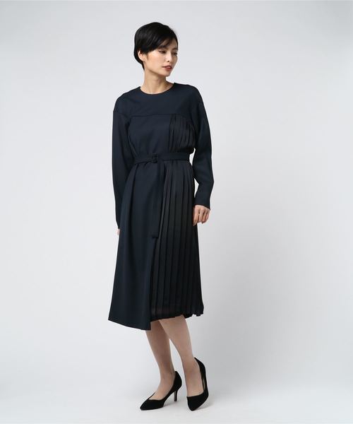 セール Allureville アルアバイル のワンピース ｔｒツイルサテンプリーツワンピース 1910 14 010 をセール価格で購入できます Allureville ワンピース ワンピース ｔｒツイルサテンプリーツワンピース ワンピース Allureville アルアバイル の