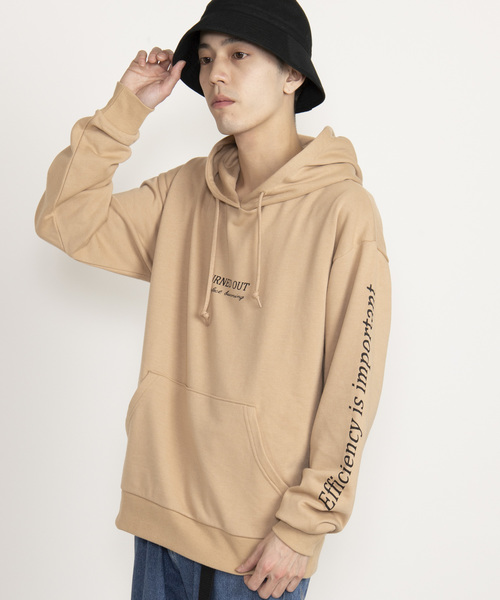 WEGO(ウィゴー)の「WEGO/転写シートプリントプルパーカー(パーカー・メンズ・ブラック/オレンジ/ベージュ/ホワイト・LARGE/MEDIUM)」の3枚目の写真