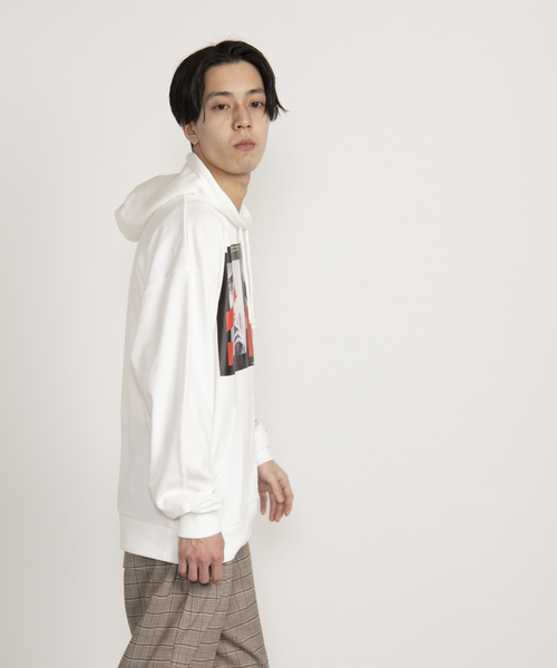 WEGO(ウィゴー)の「WEGO/転写シートプリントプルパーカー(パーカー・メンズ・ブラック/オレンジ/ベージュ/ホワイト・LARGE/MEDIUM)」の10枚目の写真