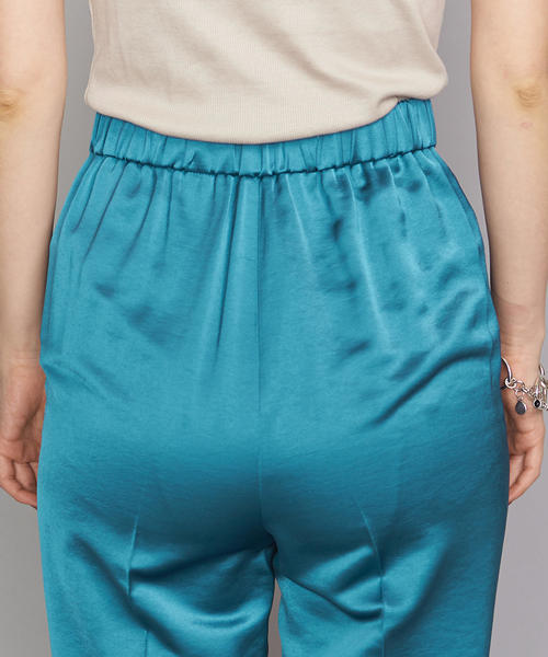 BEAUTY&YOUTH UNITED ARROWS(ビューティーアンドユースユナイテッドアローズ)の「BY サテンスリットテーパードパンツ ◆(その他パンツ・レディース・イエロー/ターコイズブルー・SMALL/MEDIUM)」の11枚目の写真