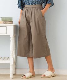 コットンポプリンワイドパンツ【大きいサイズ対応】【9号(M)~19号(5L)】