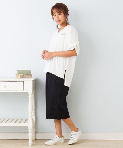 sabstreet my standard(サブストリートマイスタンダード)の「コットンポプリンワイドパンツ【大きいサイズ対応】【9号(M)~19号(5L)】(その他パンツ・レディース・モカ/カーキ/ネイビー・15号/19号/9号)」の20枚目の写真