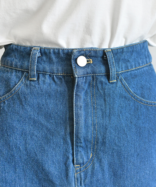 PairPair（ペアペア）の「ツイル＆デニム台形スカート（スカート・レディース・ライトブルー/アイボリー・SMALL/MEDIUM）」の20枚目の写真