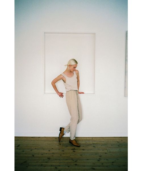 CLANE（クラネ）の「SHADOW CHECK EASY PANTS（その他パンツ・レディース・ブラック/ベージュ・0/1/2）」の6枚目の写真