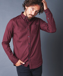 OXFORD GINGHAM CHK B.D SHIRTS L/S オックスフォードギンガムチェックボタンダウンシャツ