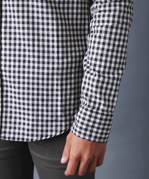 Magine(マージン)の「OXFORD GINGHAM CHK B.D SHIRTS L/S オックスフォードギンガムチェックボタンダウンシャツ(シャツ/ブラウス・メンズ・ホワイト/レッド/ブルー・44/46/48)」の18枚目の写真