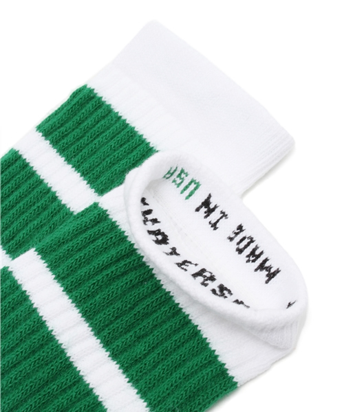 AMERICAN RAG CIE（アメリカンラグシー）の「SKATERSOCKS 14インチソックス（ソックス/靴下・メンズ・ホワイト×ブラック/ホワイト×グリーン/ホワイト×ブルー/ホワイト×レッド/ホワイト×イエロー・FREE）」の6枚目の写真
