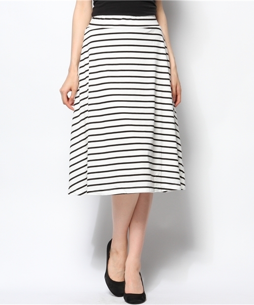 WEGO（ウィゴー）の「WEGO/ミディ丈カットスカート（スカート・レディース・オフホワイト/ホワイト系その他/ブラック/杢グレー/レッド・FREE）」の14枚目の写真