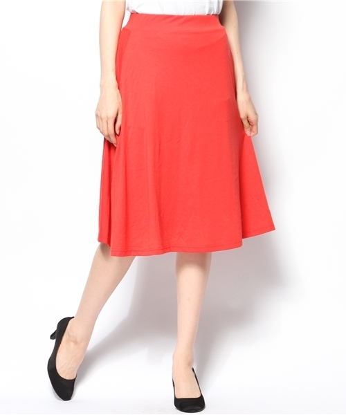 WEGO（ウィゴー）の「WEGO/ミディ丈カットスカート（スカート・レディース・オフホワイト/ホワイト系その他/ブラック/杢グレー/レッド・FREE）」の13枚目の写真