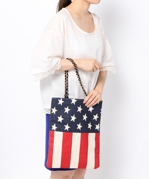 Ray BEAMS（レイビームス）の「Ctrl freak / 星条旗 トートバッグ（トートバッグ・レディース・その他1/その他2・ONE SIZE）」の7枚目の写真