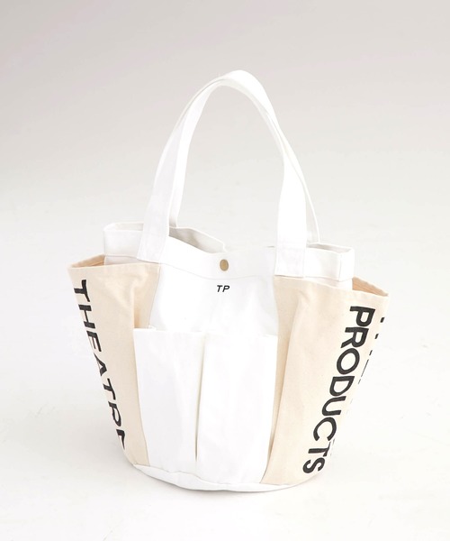THEATRE PRODUCTS（シアタープロダクツ）の「【THEATRE PRODUCTS(シアタープロダクツ)】 ガーデントートバッグ CL171003（トートバッグ・レディース・ホワイト/アイボリー・FREE）」の8枚目の写真