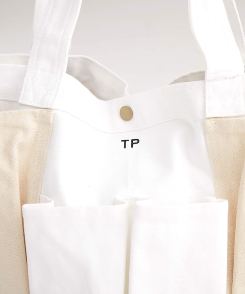 THEATRE PRODUCTS（シアタープロダクツ）の「【THEATRE PRODUCTS(シアタープロダクツ)】 ガーデントートバッグ CL171003（トートバッグ・レディース・ホワイト/アイボリー・FREE）」の4枚目の写真