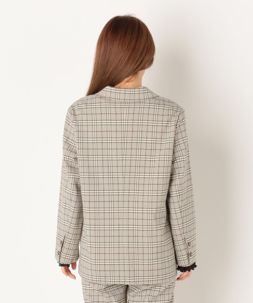 archives(アルシーヴ)の「【SETUPにも】チェックダブルジャケット(テーラードジャケット・レディース・ベージュ/ブラック/アイボリー・MEDIUM)」の19枚目の写真