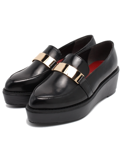 DISCOAT（ディスコート）の「【Discoat】厚底金具ローファー（その他シューズ・レディース・その他/ブラック・MEDIUM/LARGE）」の3枚目の写真