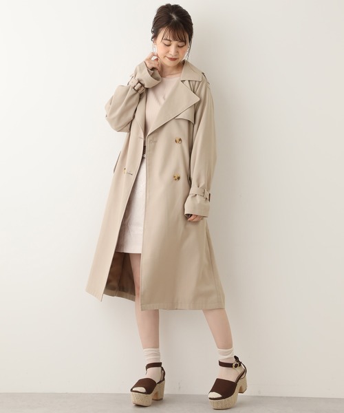 one after another NICE CLAUP(ワンアフターアナザーナイスクラップ)の「ベルト付き台形スカート(スカート・レディース・ベージュ系その他/カーキ/ピンク系その他/ベージュ・FREE)」の7枚目の写真