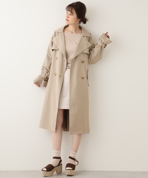 one after another NICE CLAUP(ワンアフターアナザーナイスクラップ)の「ベルト付き台形スカート(スカート・レディース・ベージュ系その他/カーキ/ピンク系その他/ベージュ・FREE)」の8枚目の写真