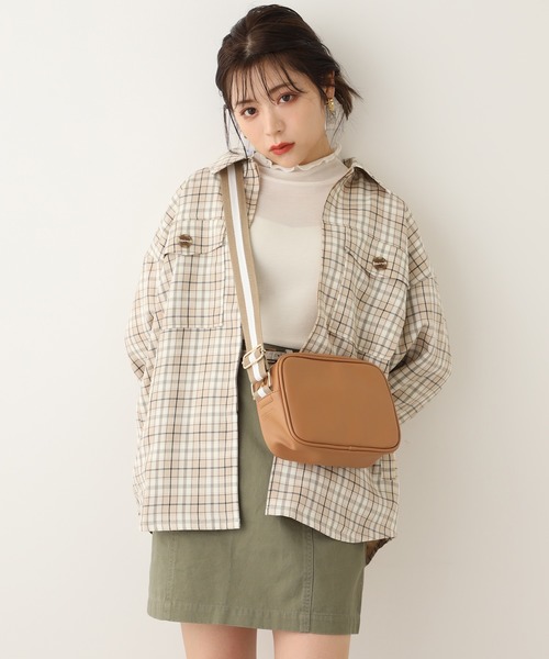 one after another NICE CLAUP(ワンアフターアナザーナイスクラップ)の「ベルト付き台形スカート(スカート・レディース・ベージュ系その他/カーキ/ピンク系その他/ベージュ・FREE)」の22枚目の写真