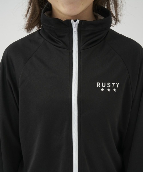 RUSTY(ラスティ)の「RUSTY/ラスティー キッズUVケアフロントジップラッシュガード UPF50+/接触冷感 969470(ラッシュガード・キッズ・ホワイト/ブラック/ピンク/イエロー/ミント・110cm/100cm/130cm/120cm/140cm/150cm)」の19枚目の写真