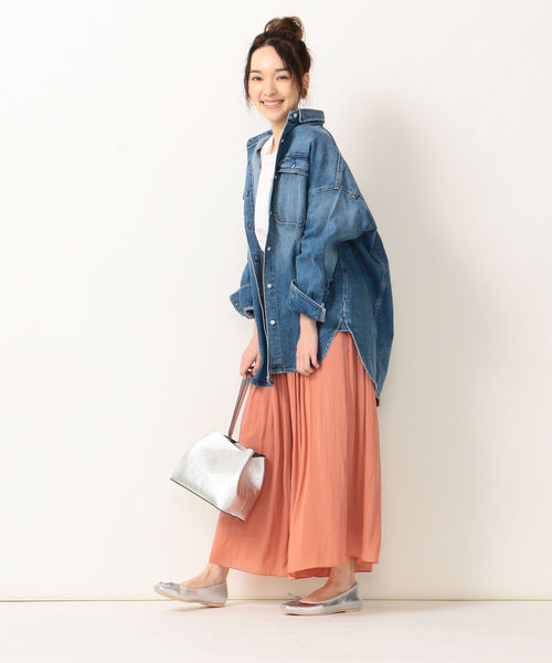 SHIPS any(シップス エニィ)の「SHIPS any:ヨウリュウギャザーパンツ◇(その他パンツ・レディース・ネイビー/ピンク・38/36)」の4枚目の写真