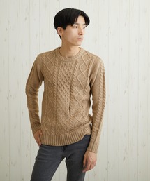 『Bling Leads』ケーブルクルーニット