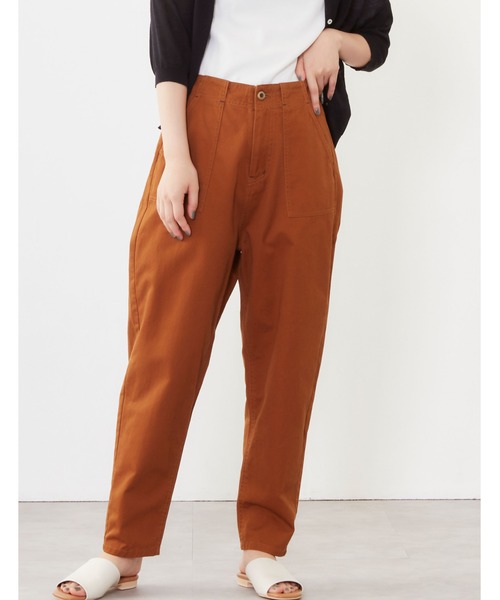 POU DOU DOU（プードゥドゥ）の「ハイウエストベイカーパンツ（その他パンツ・レディース・ブラウン/カーキ/ブルー系その他・3）」の6枚目の写真