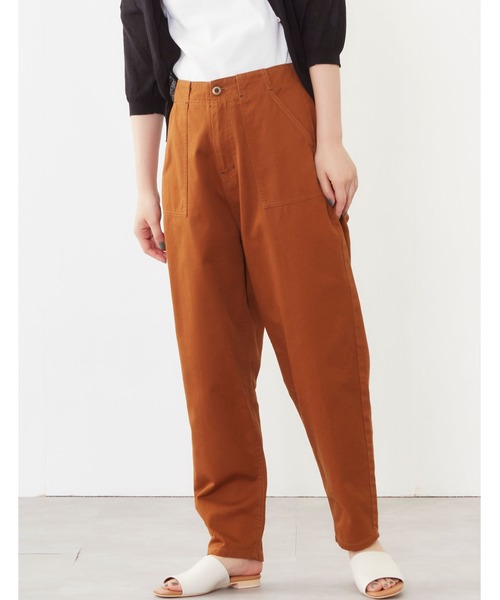 POU DOU DOU（プードゥドゥ）の「ハイウエストベイカーパンツ（その他パンツ・レディース・ブラウン/カーキ/ブルー系その他・3）」の7枚目の写真