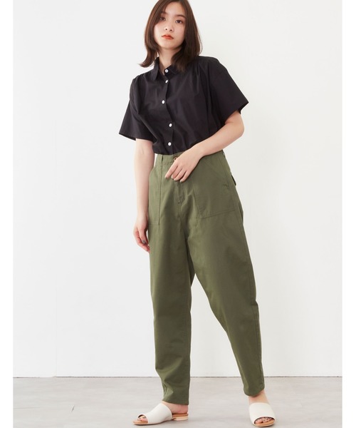 POU DOU DOU（プードゥドゥ）の「ハイウエストベイカーパンツ（その他パンツ・レディース・ブラウン/カーキ/ブルー系その他・3）」の10枚目の写真