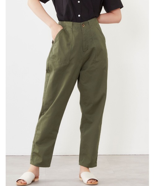POU DOU DOU（プードゥドゥ）の「ハイウエストベイカーパンツ（その他パンツ・レディース・ブラウン/カーキ/ブルー系その他・3）」の11枚目の写真