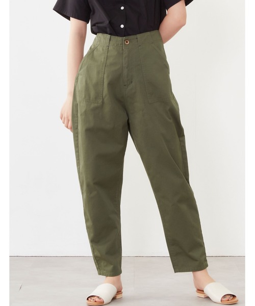 POU DOU DOU（プードゥドゥ）の「ハイウエストベイカーパンツ（その他パンツ・レディース・ブラウン/カーキ/ブルー系その他・3）」の12枚目の写真