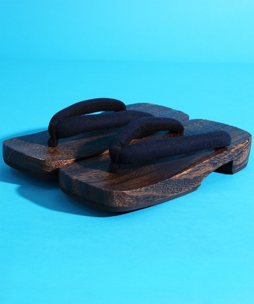 ８(eight)（エイト）の「本格 桐 下駄（和装小物・メンズ・パープル/ドット/チェック/ブルー系その他2/ブルー系その他3/ネイビー/ブルー系その他/グリーン/グレー/ストライプ・MEDIUM/LARGE）」の4枚目の写真