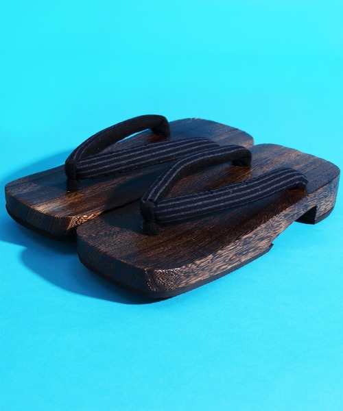 ８(eight)（エイト）の「本格 桐 下駄（和装小物・メンズ・パープル/ドット/チェック/ブルー系その他2/ブルー系その他3/ネイビー/ブルー系その他/グリーン/グレー/ストライプ・MEDIUM/LARGE）」の9枚目の写真