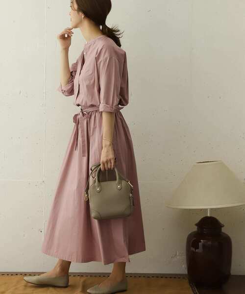 セール バンドカラーウエストギャザーワンピース ワンピース Urban Research Doors アーバンリサーチドアーズ のファッション通販 Zozotown