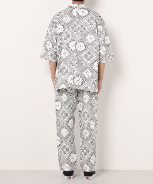 BLUE MEN TRIP（ブルーメントリップ）の「カバーオール シャツ ジャケット × シェフパンツ（セットアップ・メンズ・ブラック/ホワイト・M/L/LL）」の5枚目の写真