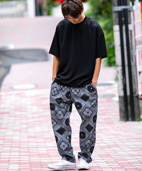 BLUE MEN TRIP（ブルーメントリップ）の「カバーオール シャツ ジャケット × シェフパンツ（セットアップ・メンズ・ブラック/ホワイト・M/L/LL）」の12枚目の写真