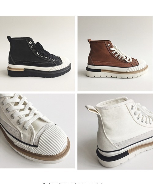 Wb Originals 厚底ソール キャンバス素材 チャンキースニーカー スニーカー Westboy ウエストボーイ のファッション通販 Zozotown