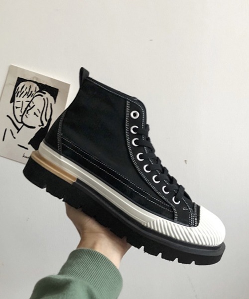 WESTBOY(ウエストボーイ)の「【WB ORIGINALS】Platform chunky sneakers(スニーカー・メンズ・ホワイト/ブラック・41/42/43)」の4枚目の写真