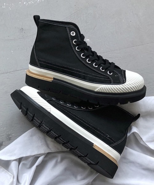 WESTBOY(ウエストボーイ)の「【WB ORIGINALS】Platform chunky sneakers(スニーカー・メンズ・ホワイト/ブラック・41/42/43)」の5枚目の写真