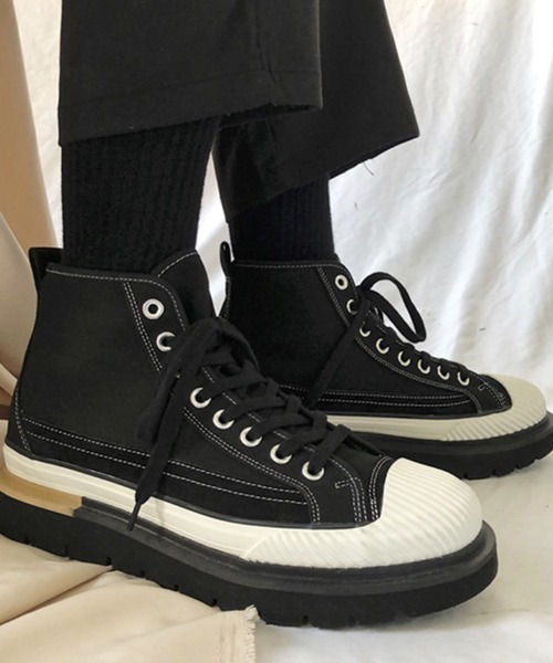 WESTBOY(ウエストボーイ)の「【WB ORIGINALS】Platform chunky sneakers(スニーカー・メンズ・ホワイト/ブラック・41/42/43)」の6枚目の写真