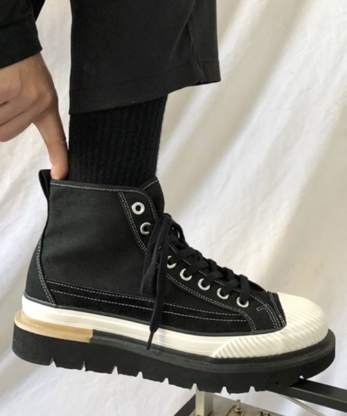 WESTBOY(ウエストボーイ)の「【WB ORIGINALS】Platform chunky sneakers(スニーカー・メンズ・ホワイト/ブラック・41/42/43)」の7枚目の写真