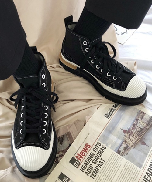 WESTBOY(ウエストボーイ)の「【WB ORIGINALS】Platform chunky sneakers(スニーカー・メンズ・ホワイト/ブラック・41/42/43)」の8枚目の写真