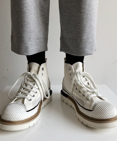 WESTBOY(ウエストボーイ)の「【WB ORIGINALS】Platform chunky sneakers(スニーカー・メンズ・ホワイト/ブラック・41/42/43)」の13枚目の写真