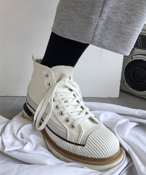 WESTBOY(ウエストボーイ)の「【WB ORIGINALS】Platform chunky sneakers(スニーカー・メンズ・ホワイト/ブラック・41/42/43)」の14枚目の写真