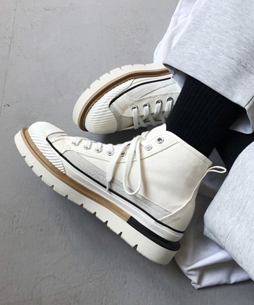 WESTBOY(ウエストボーイ)の「【WB ORIGINALS】Platform chunky sneakers(スニーカー・メンズ・ホワイト/ブラック・41/42/43)」の17枚目の写真