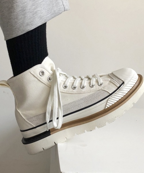 WESTBOY(ウエストボーイ)の「【WB ORIGINALS】Platform chunky sneakers(スニーカー・メンズ・ホワイト/ブラック・41/42/43)」の18枚目の写真