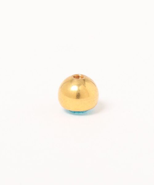 MORPH(モルフ)の「MORPH モルフ スワロフスキーボディピアスキャッチ 14ゲージ 6mm GOLD(ピアス(片耳用)・メンズ・スカイブルー/ブラック/レッド/ブルー/ライトグリーン/エメラルド/クリア/レインボー/ラベンダー/バイオレット/ローズ/ライトピンク・6)」の16枚目の写真