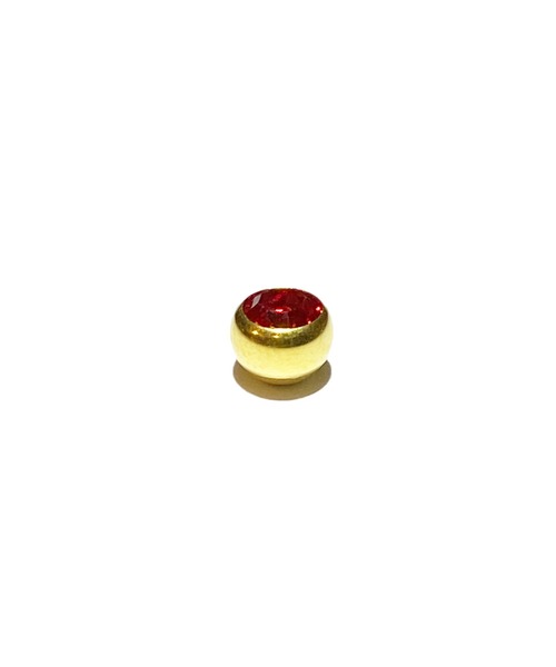 MORPH(モルフ)の「MORPH モルフ スワロフスキーボディピアスキャッチ 14ゲージ 6mm GOLD(ピアス(片耳用)・メンズ・スカイブルー/ブラック/レッド/ブルー/ライトグリーン/エメラルド/クリア/レインボー/ラベンダー/バイオレット/ローズ/ライトピンク・6)」の14枚目の写真